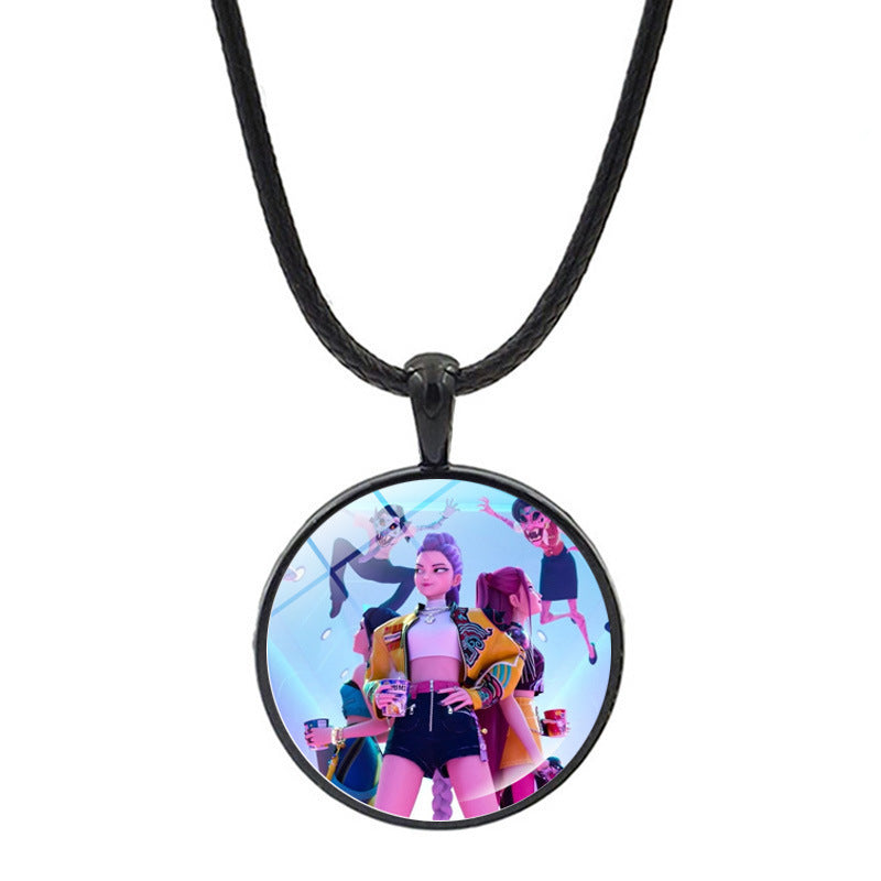 Wholesale K-POP Anime Necklace Sweater Chain
