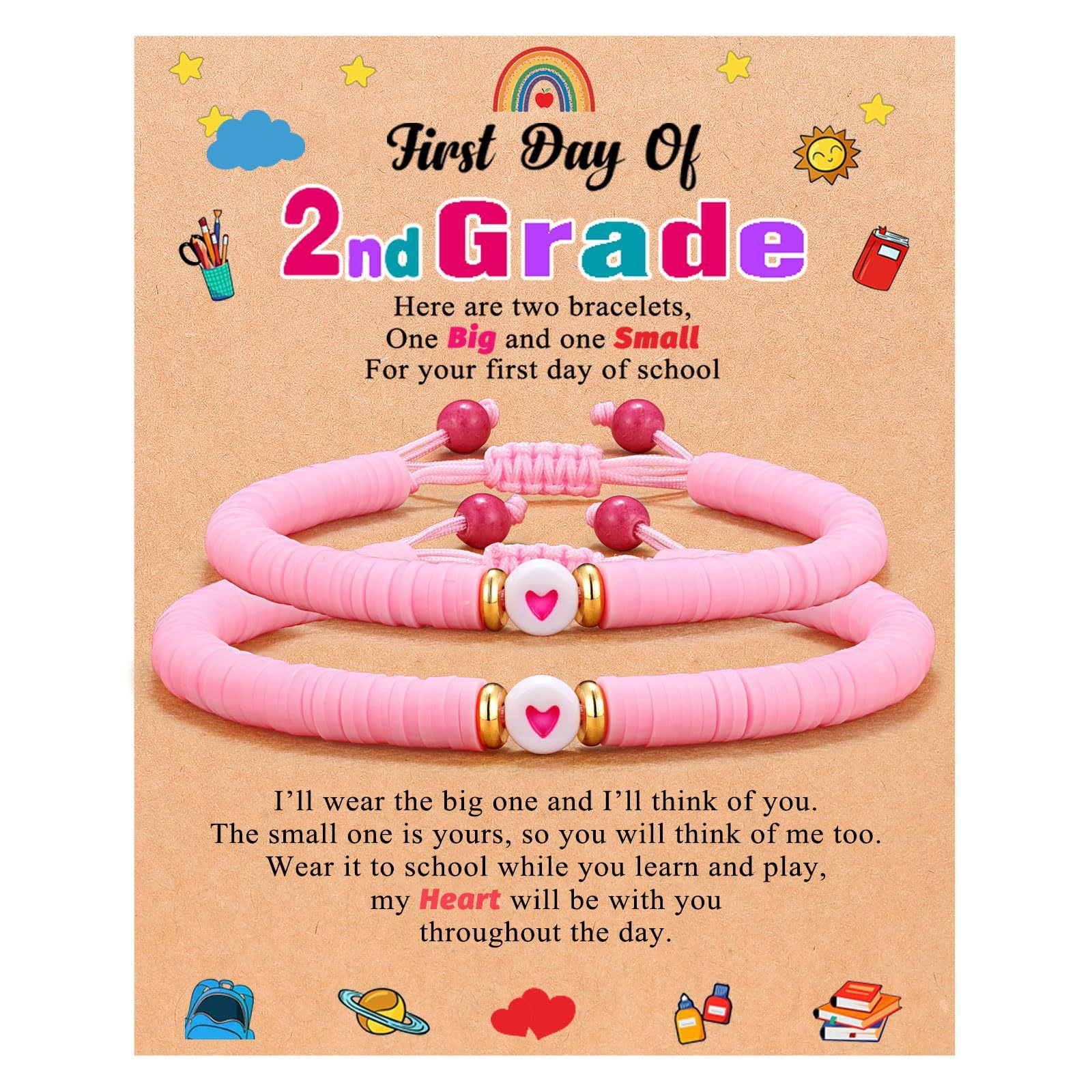 Wholesale Colorful Polymer Clay Bracelets for The Back-to-school Season ACC-BT-FenRui005