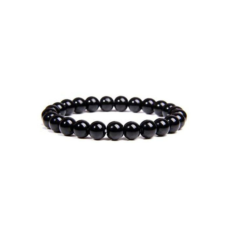 Wholesale Tiger Eye Stone Agate Volcanic Rock Amethyst Red Agate Beads Elastic Bracelet