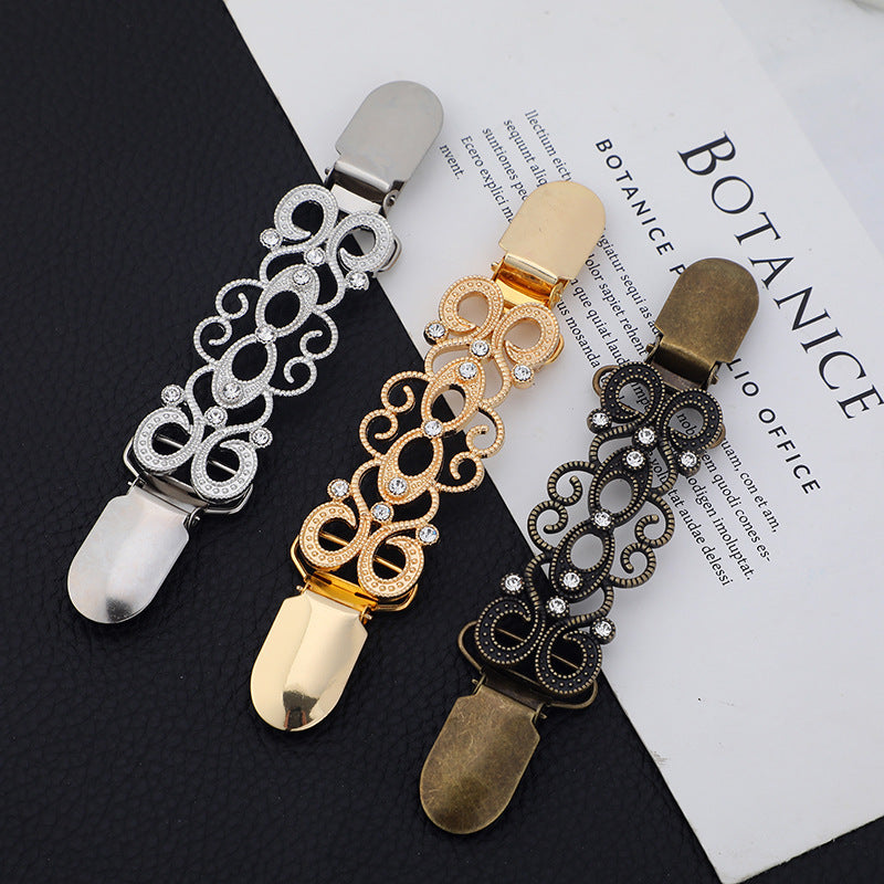 Wholesale Vintage Versatile Alloy Clip Cardigan Clip Brooch