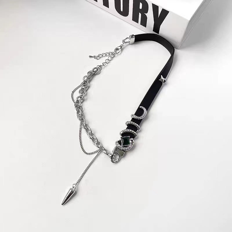 Wholesale Stitching collar  personalized  clavicle chain