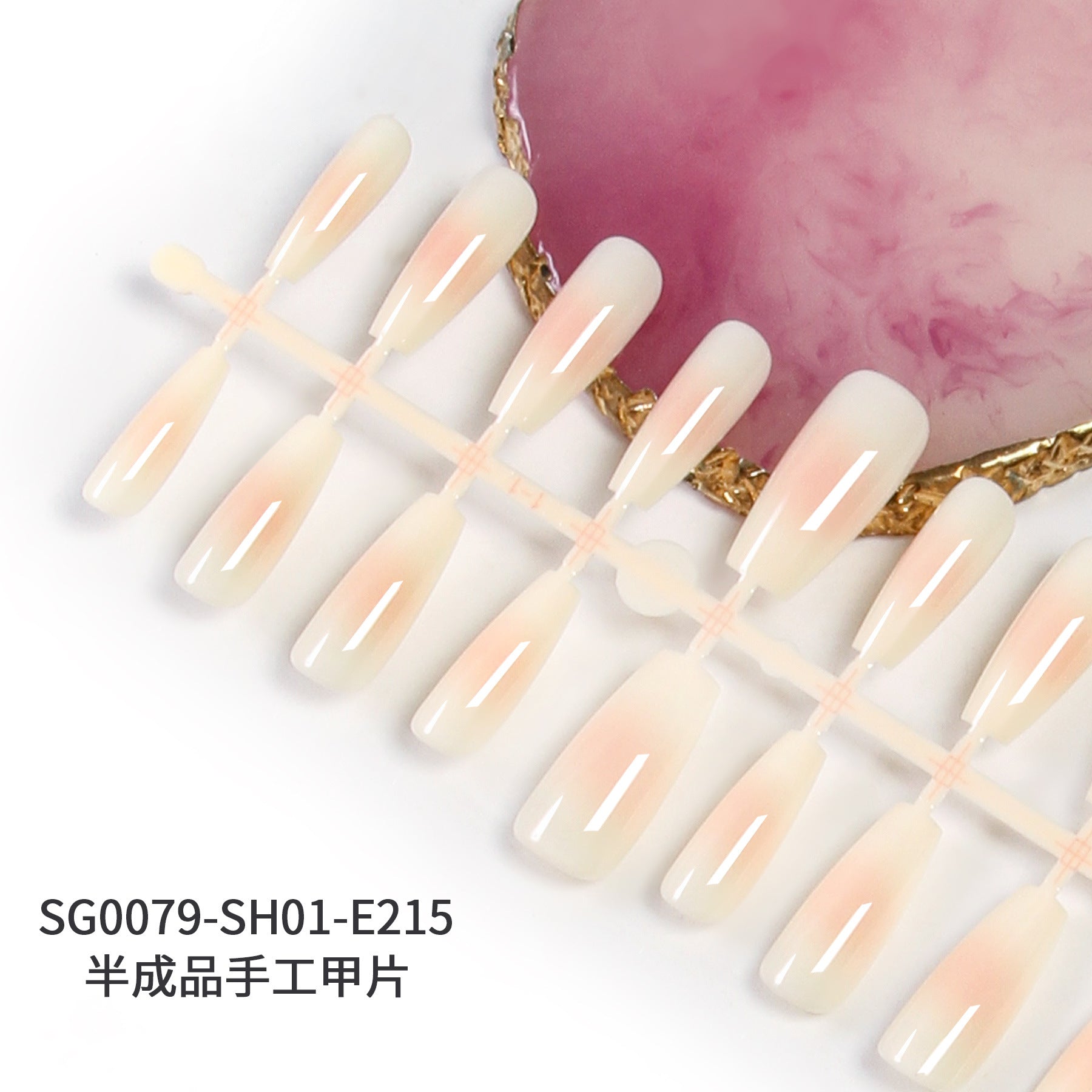 Wholesale of 5PCS Handmade Press on Nails Kits Prefabricated Nail Plates Semi-finished DIY Handmade Nail Plates ACC-NS-XKQ005