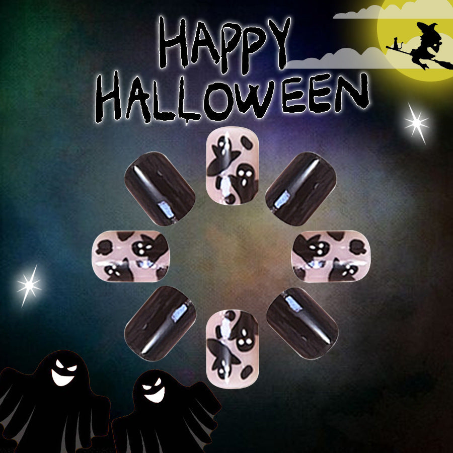 Wholesale 24 Pieces/box Halloween Press-on Nails Kits Nail Stickers ACC-NS-GuaiXL109