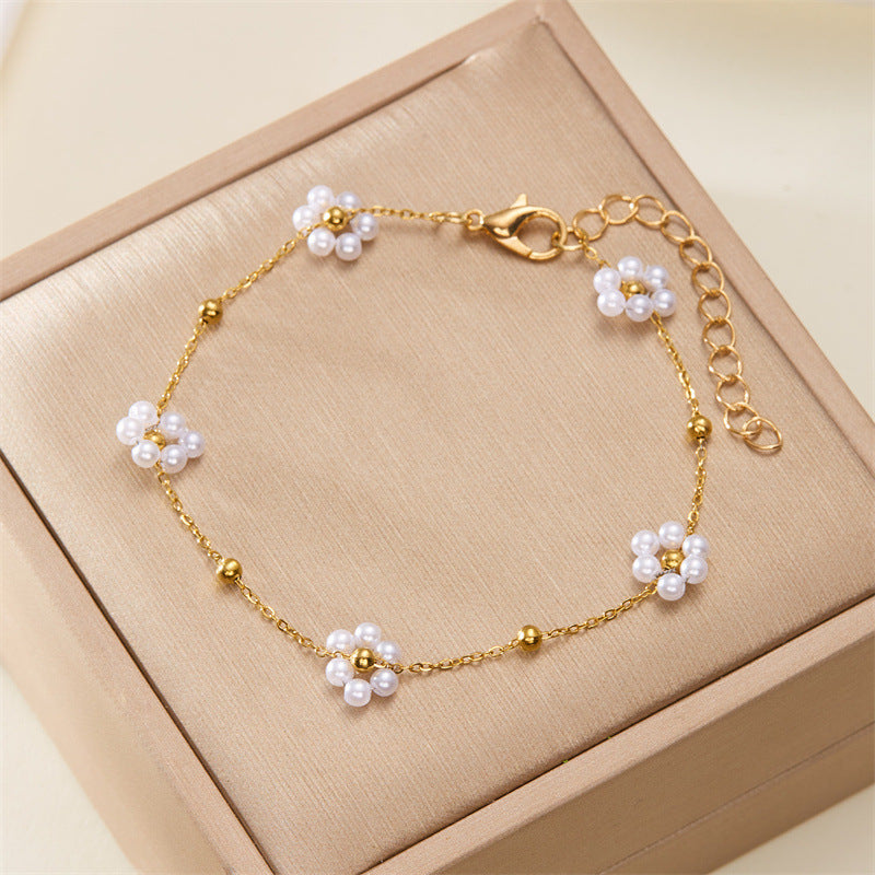 Wholesale  Flower Beaded Necklace