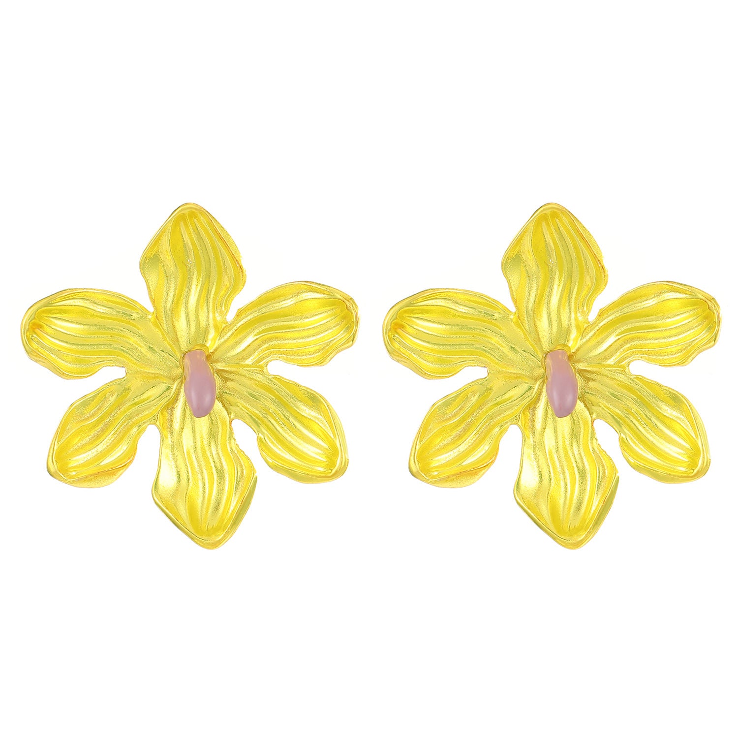 Wholesale Exaggerated Colorful Alloy Flower Earrings ACC-ES-MY019