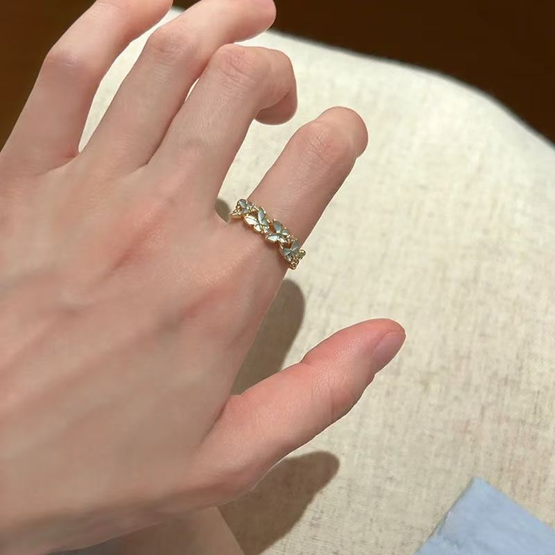 Wholesale Women S Modern Blue Stacking Ring Fashion Accessory Boutique Resale Gift