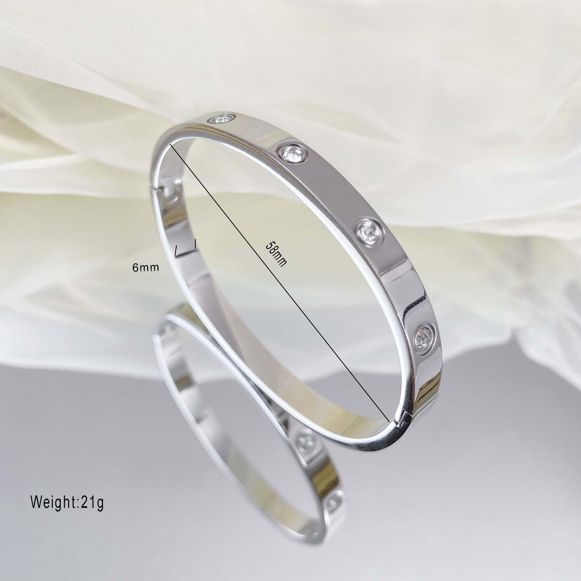 Wholesale Gypsophila Titanium Steel  Simple Bracelet ACC-BT-YuXun010