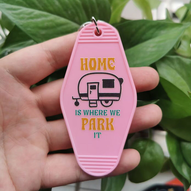 Wholesale Motel Camping Gift RV Keychain ACC-KC-MeiXin009