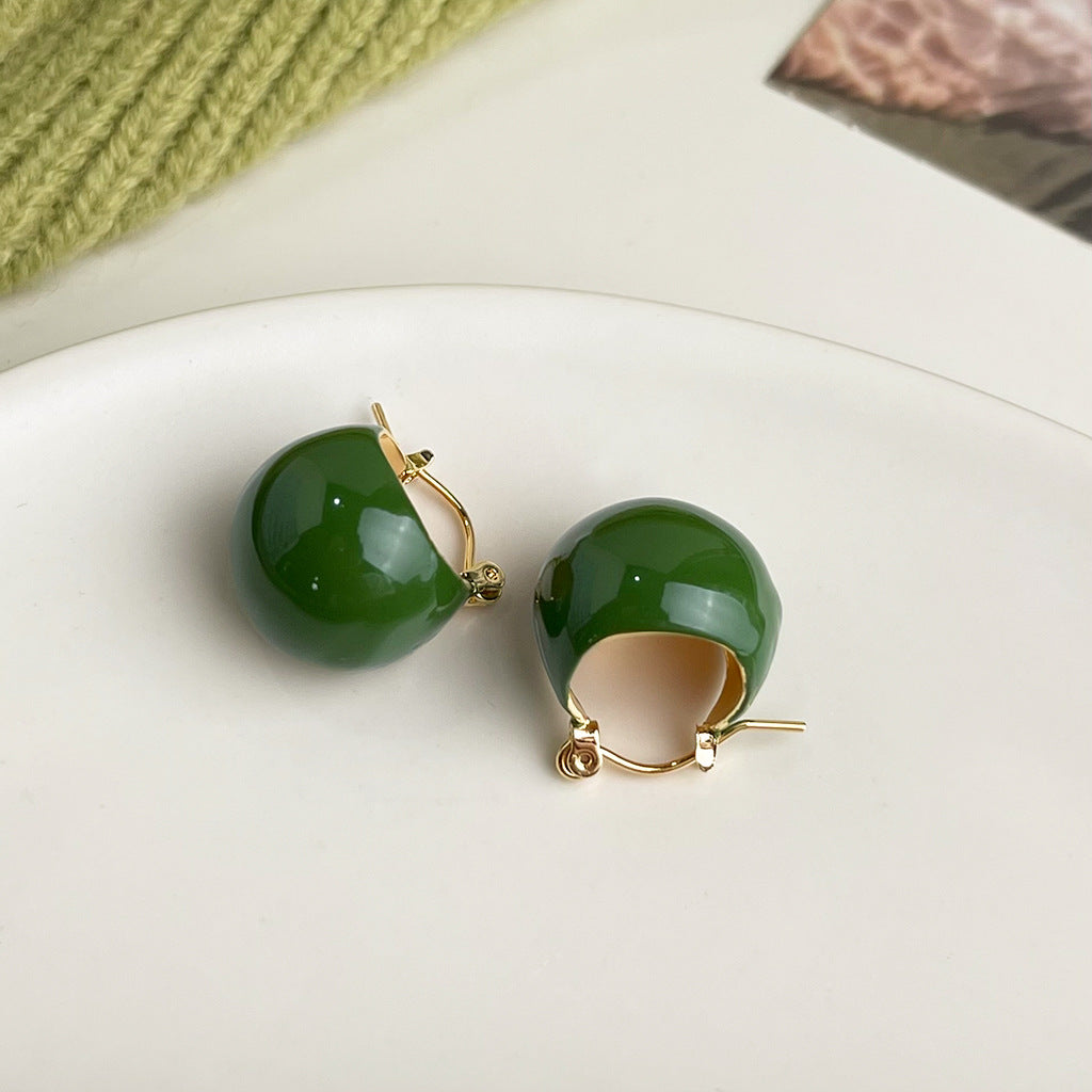 Wholesale  oil drop flower earrings