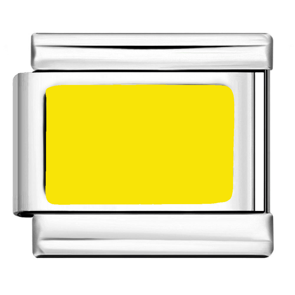 Wholesale Italian Charm Bracelet 9mm DIY Long Strip Stamping Series   Creative Stainless Steel Composable Bracelet