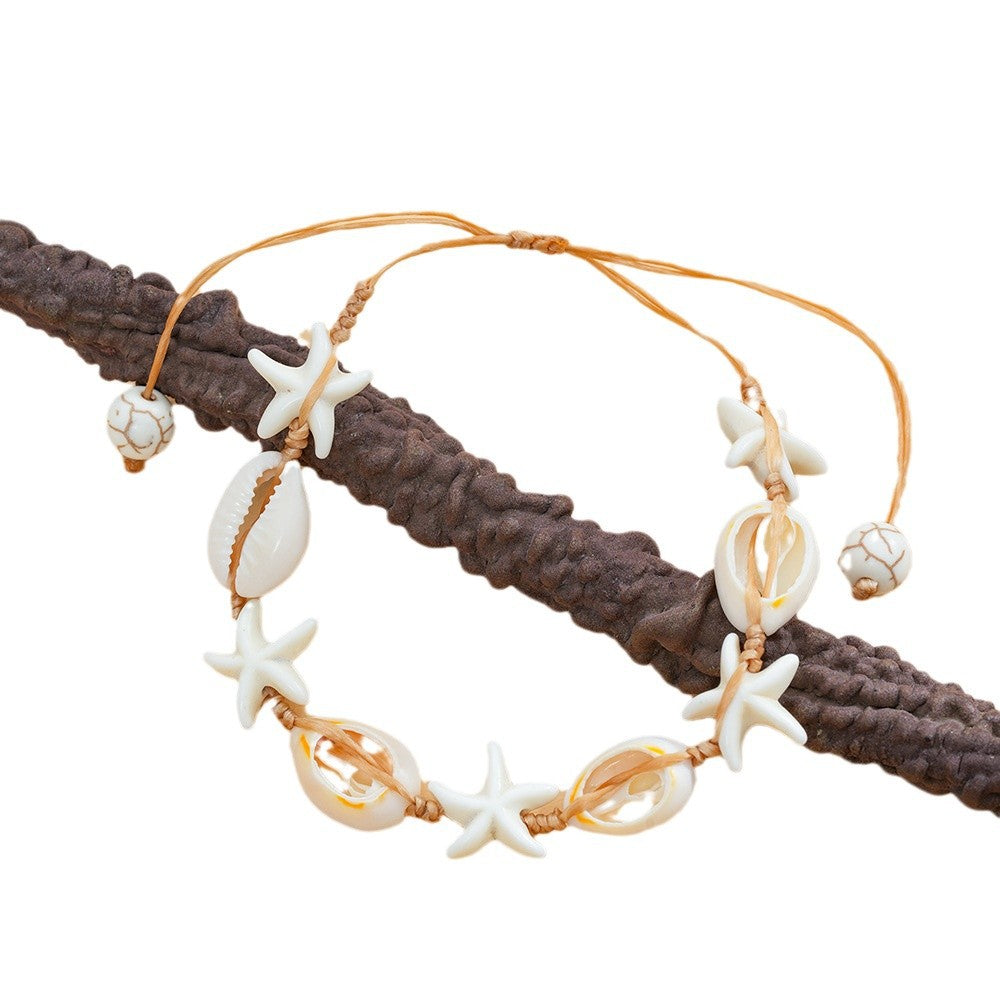 Wholesale Woven Starfish Shell Bracelet