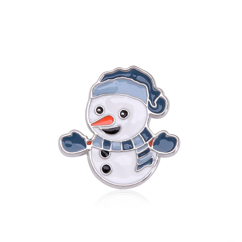Wholesale Cartoon Cute Christmas Alloy Oil Drop Brooch ACC-BCH-BinLi001