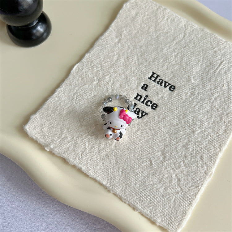 Wholesale  Beaded Cat Ring