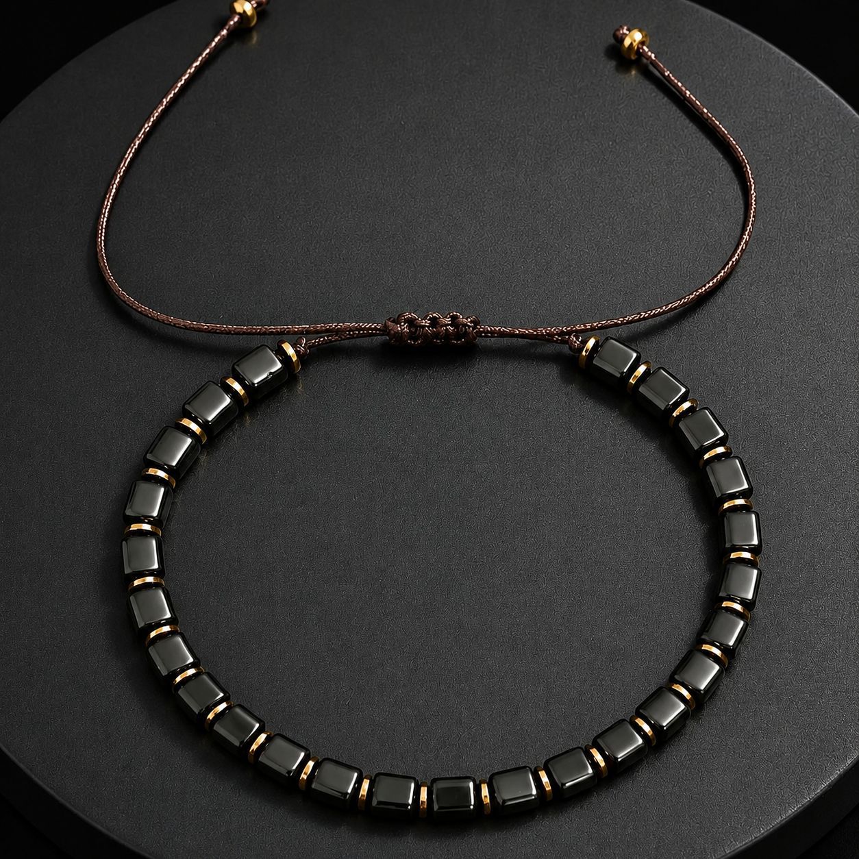 Wholesale Handmade Obsidian Adjustable Bracelet Natural Stone Jewelry Accessory for Everyday Wear
