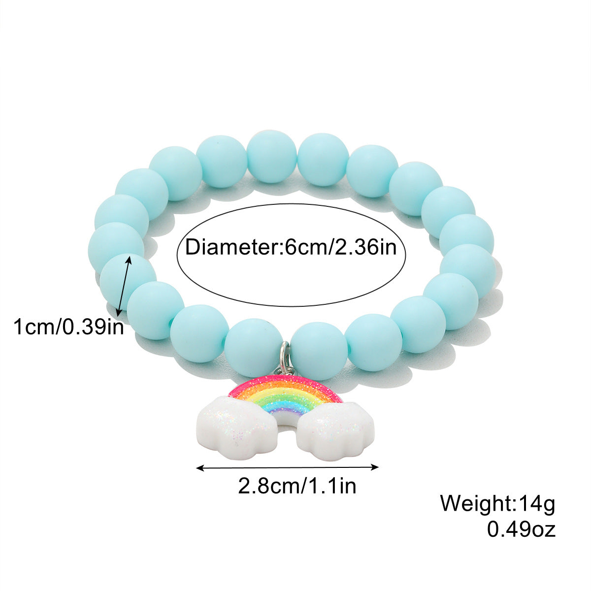 Wholesale Cartoon Dopamine Style Malone Stacked Hand Beaded Bracelet suit