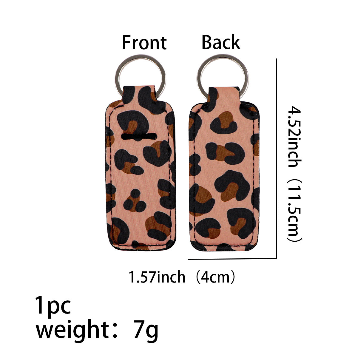 Wholesale 6pcs Leopard Lipstick Set Keychains