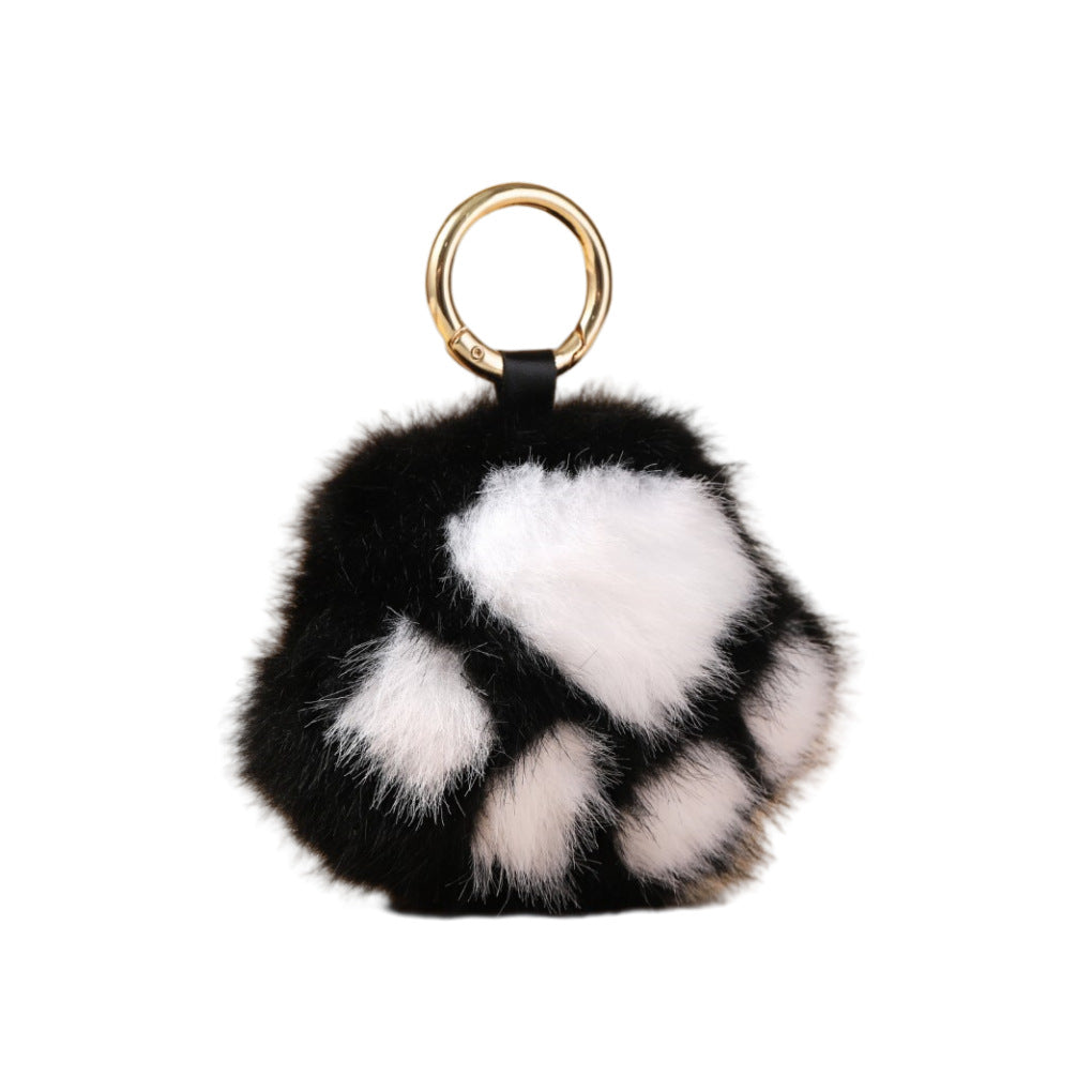 Wholesale Cute Kitten Paw Plush Keychains Pom Pom ACC-KC-RongR065