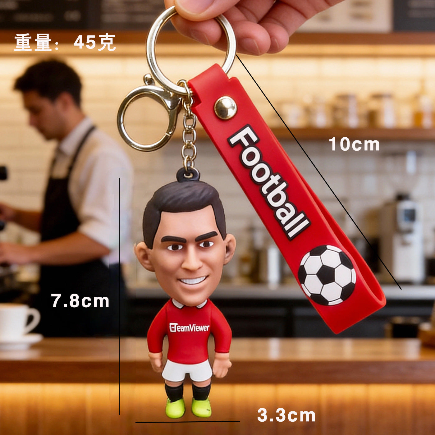 Wholesale Football Keychain Fashion Accessory Car Key Charm Gift For Friend Birthday Party