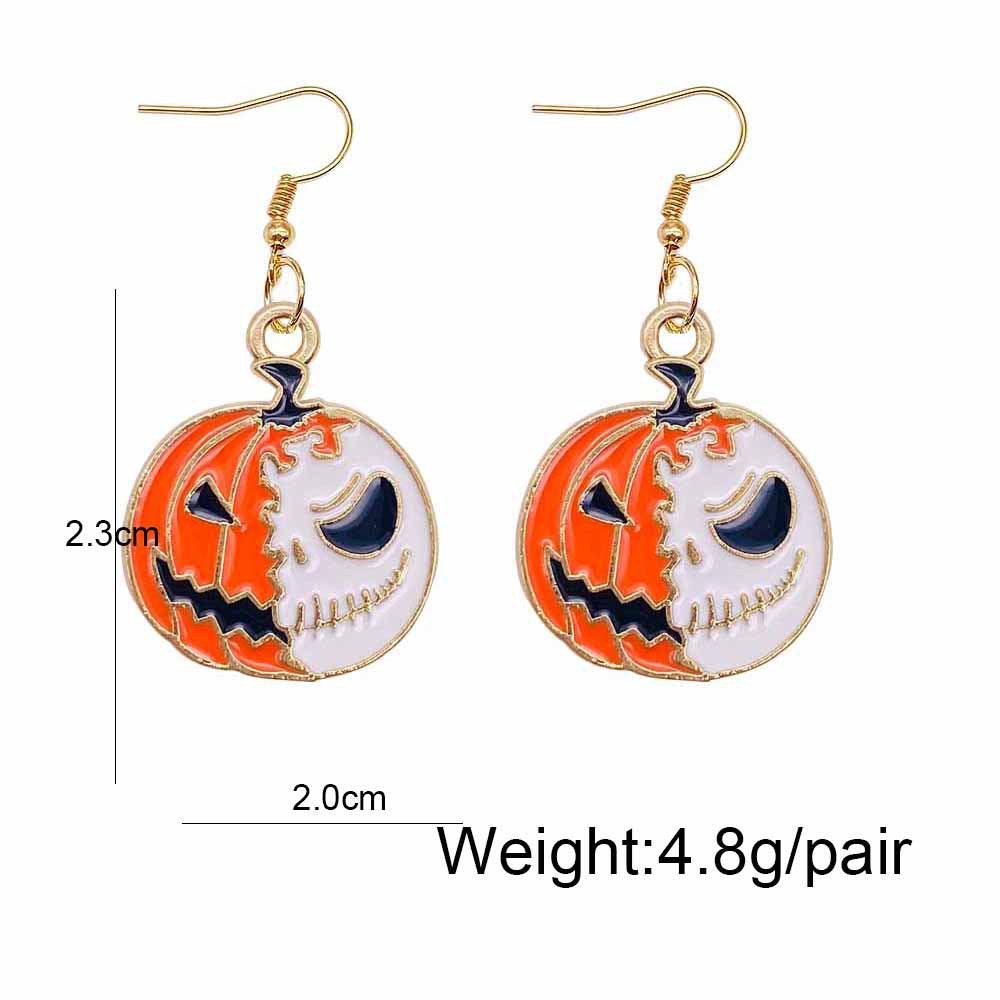 Wholesale Halloween Cartoon Ghost Pumpkin Imp Alloy Earrings ACC-ES-ChenY047