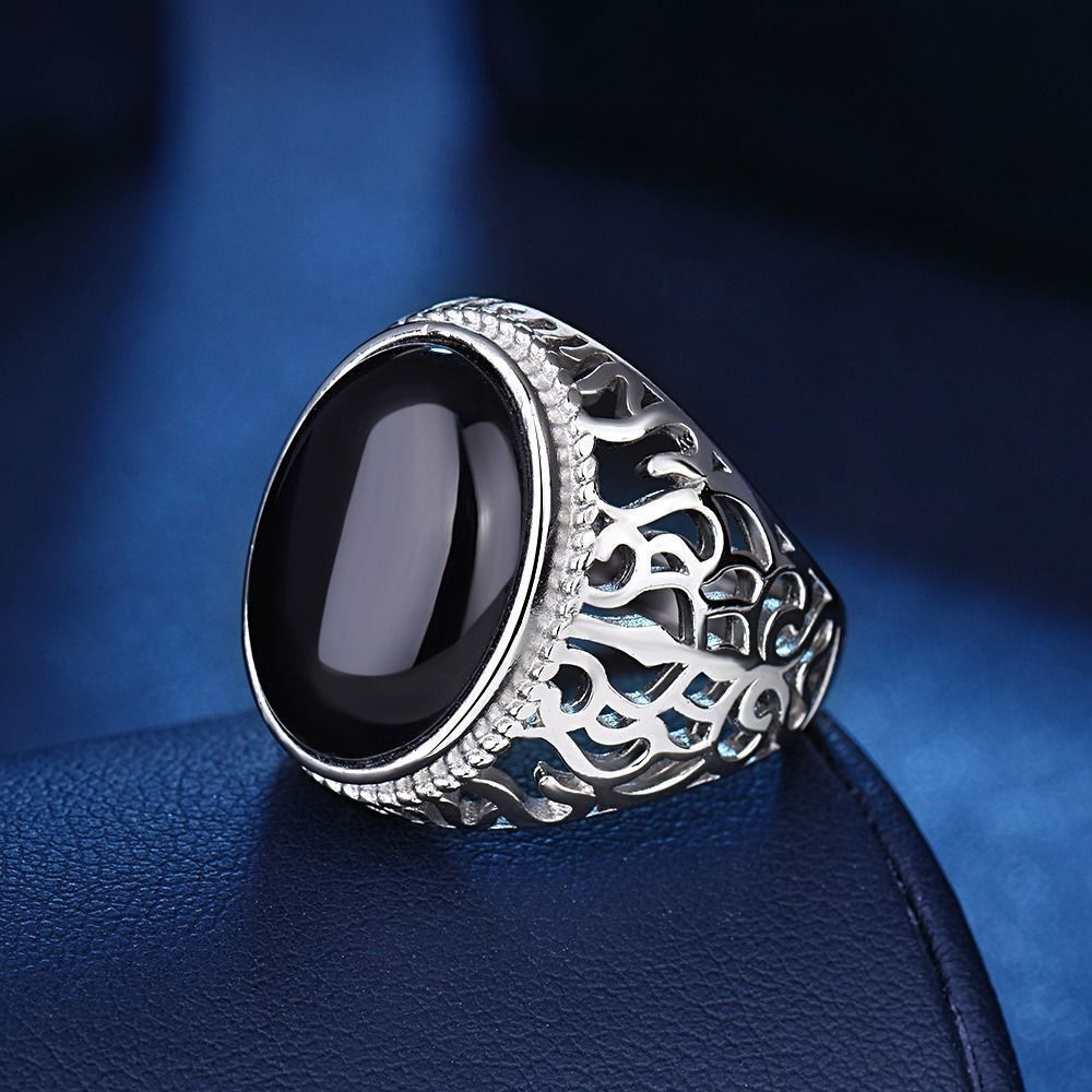 Wholesale Stylish Unisex Imitation Agate Rectangular Gemstone Ring Gold Green Contion Design Fashion Jewelry for Everyday Wear