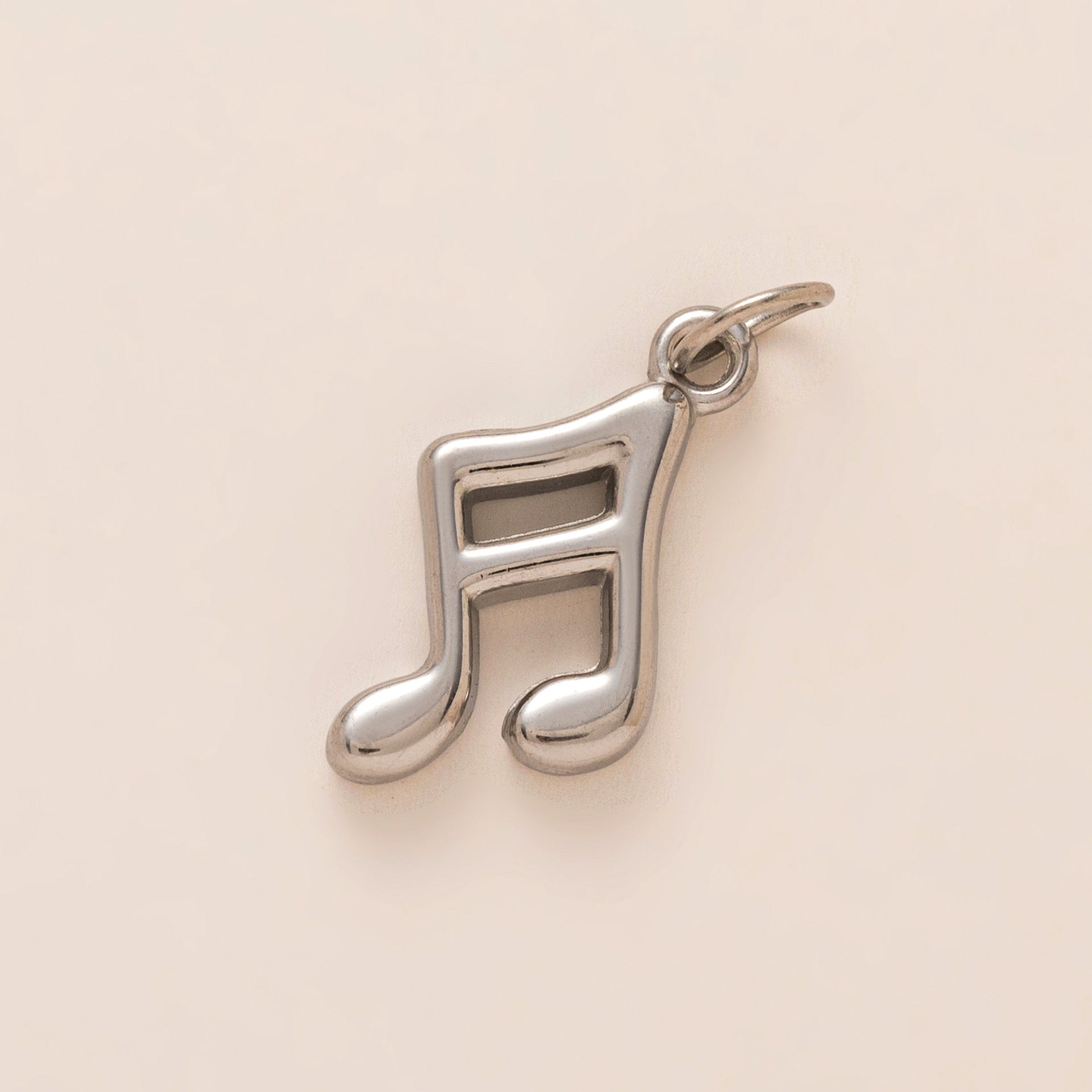 Wholesale Gold steel simple retro stainless steel DIY musical note skates violin pendant necklace bracelet