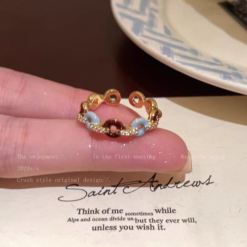 Wholesale Red  Cute Bow Love  Alloy Ring