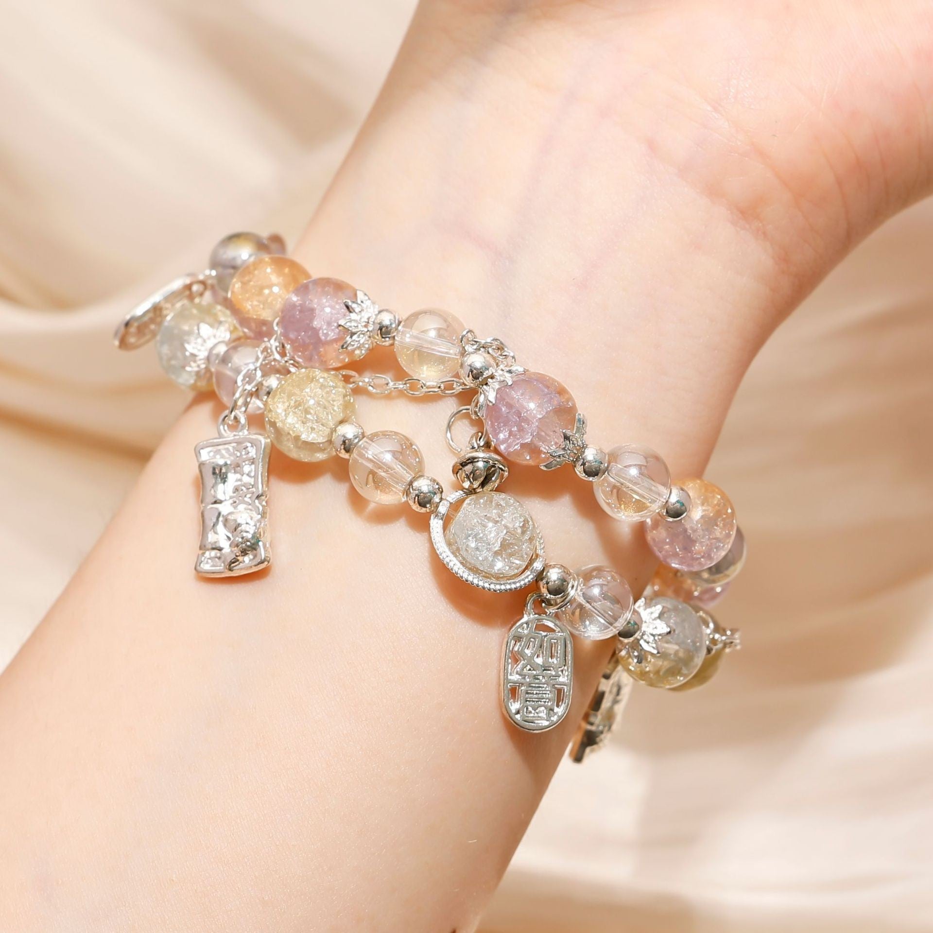 Wholesale Gradient Starry Sky Bamboo Bracelet