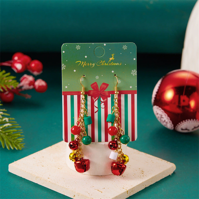 Wholesale Christmas Colorful Bell Earrings ACC-ES-YingHao011