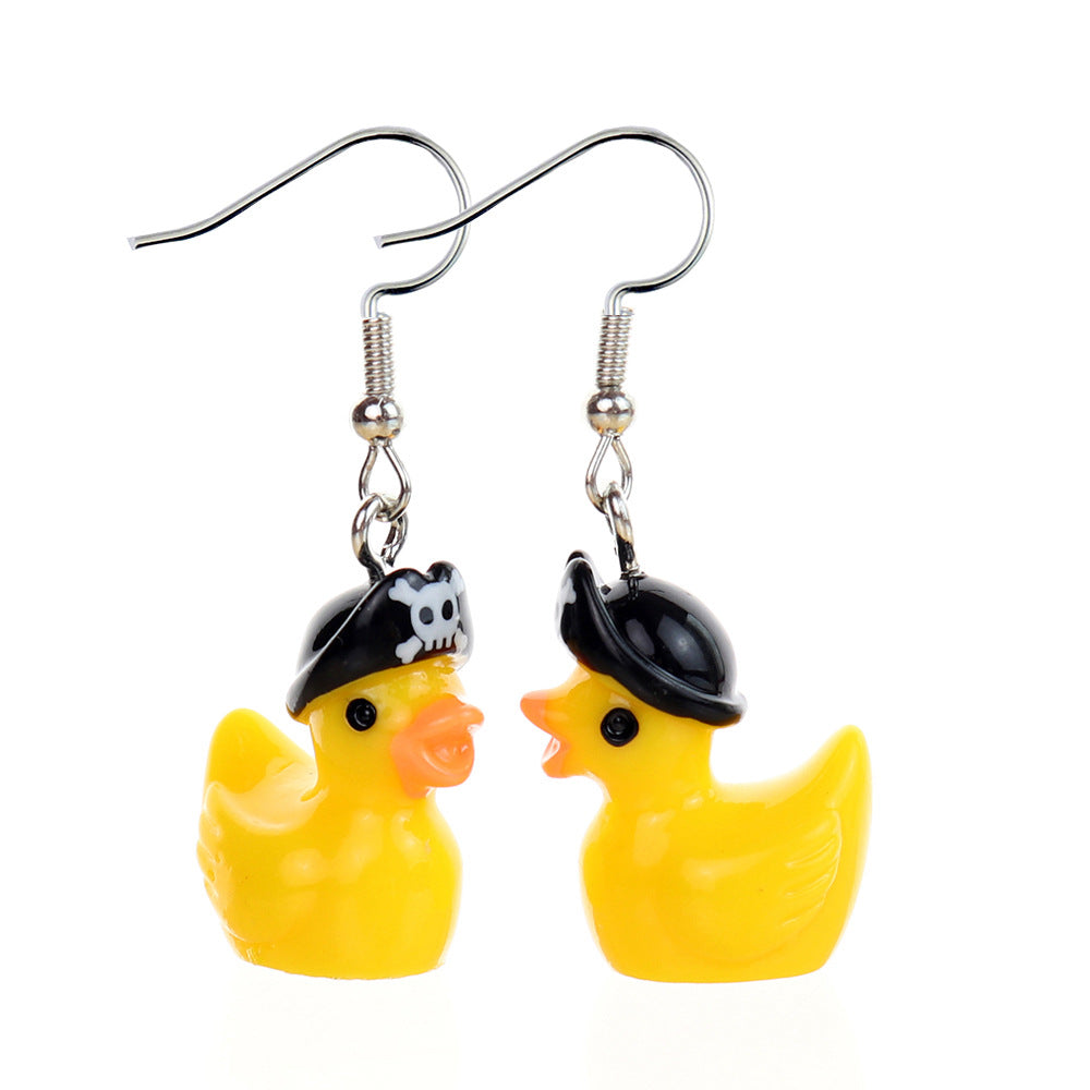 Wholesale  Cute Three-Dimensional Cartoon Halloween Ghost Earrings