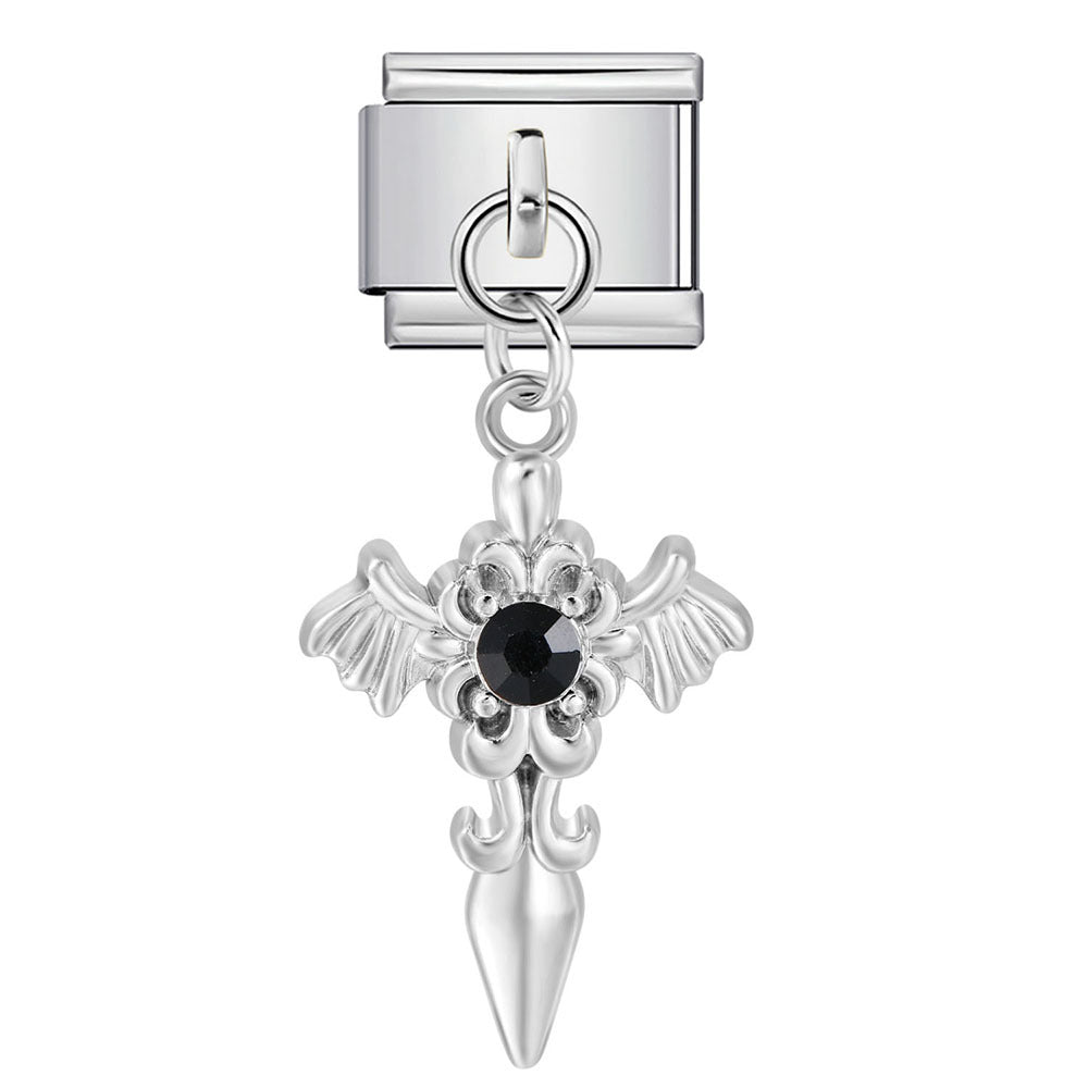 Wholesale  Italian Charm Bracelet 9mm DIY Colorful Heart Moon Bow  Creative Stainless Steel Composable Bracelet