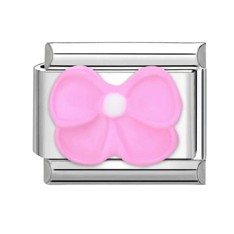 Wholesale  Italian modular bracelet 9mm DIY splicing detachable stainless steel letter flower combinable bracelet