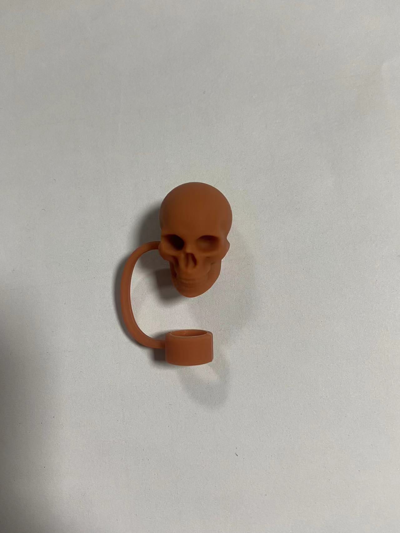 Wholesale  Skull Bat 10mm PVC Soft Straw Tube Cap