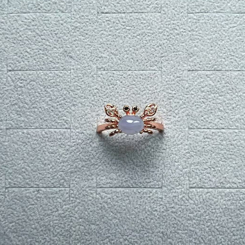 Wholesale Pastoral Crab Ring Zinc Alloy Jewelry Accessory for Boutique Resale