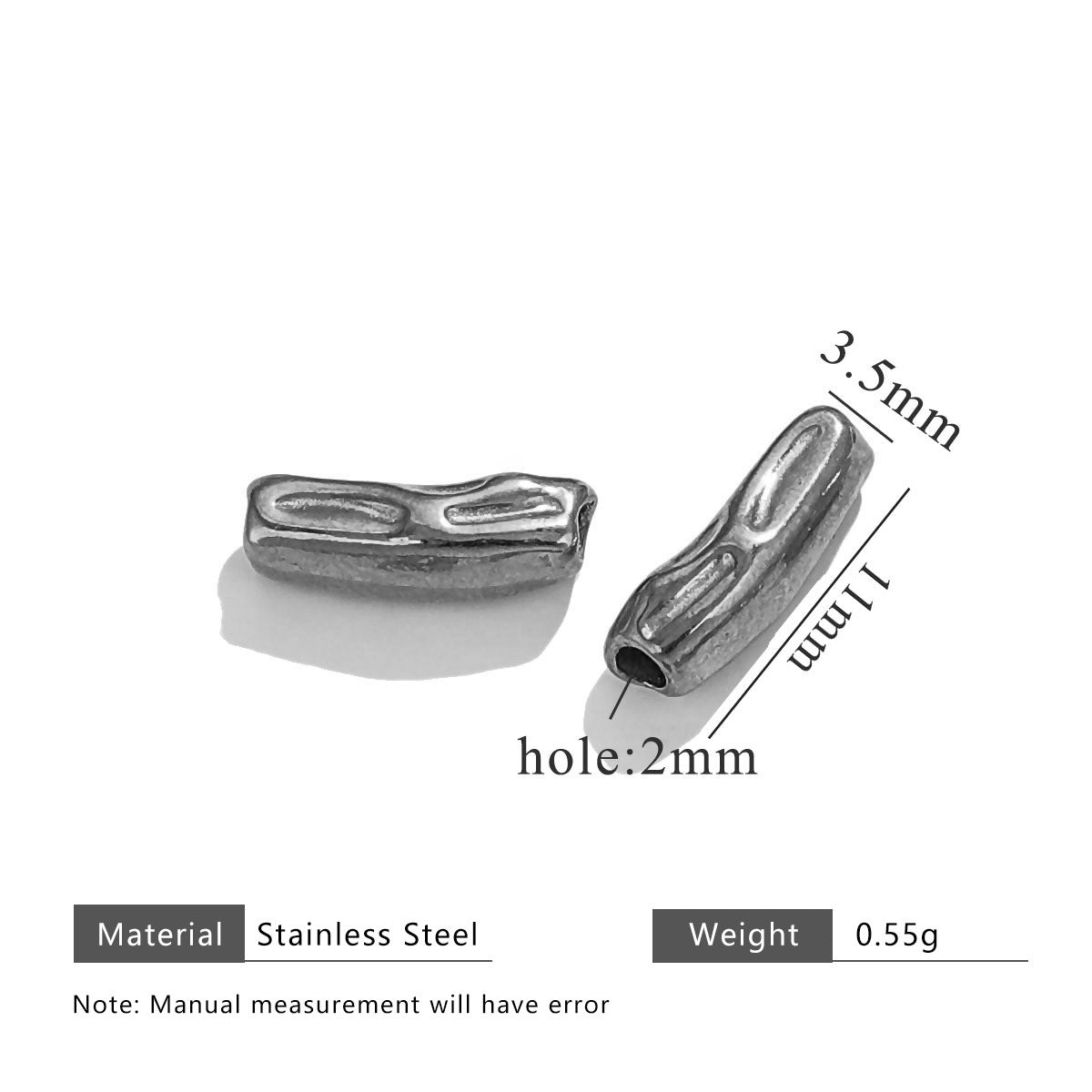 Wholesale 20pcs/pack stainless steel baroque wind beads