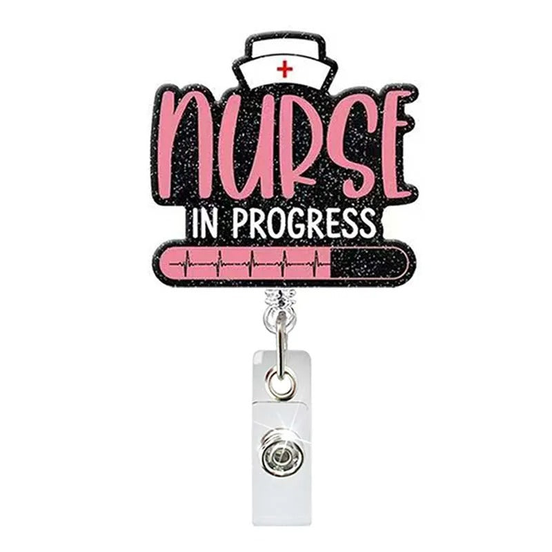 Wholesale Acrylic Badge Reel Keychain with Fun Pattern