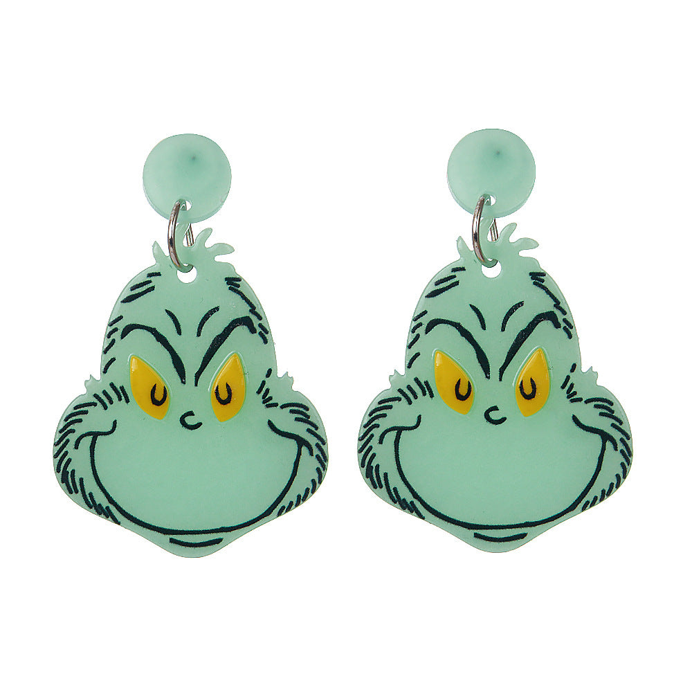 Wholesale glow-in-the-dark acrylic earrings