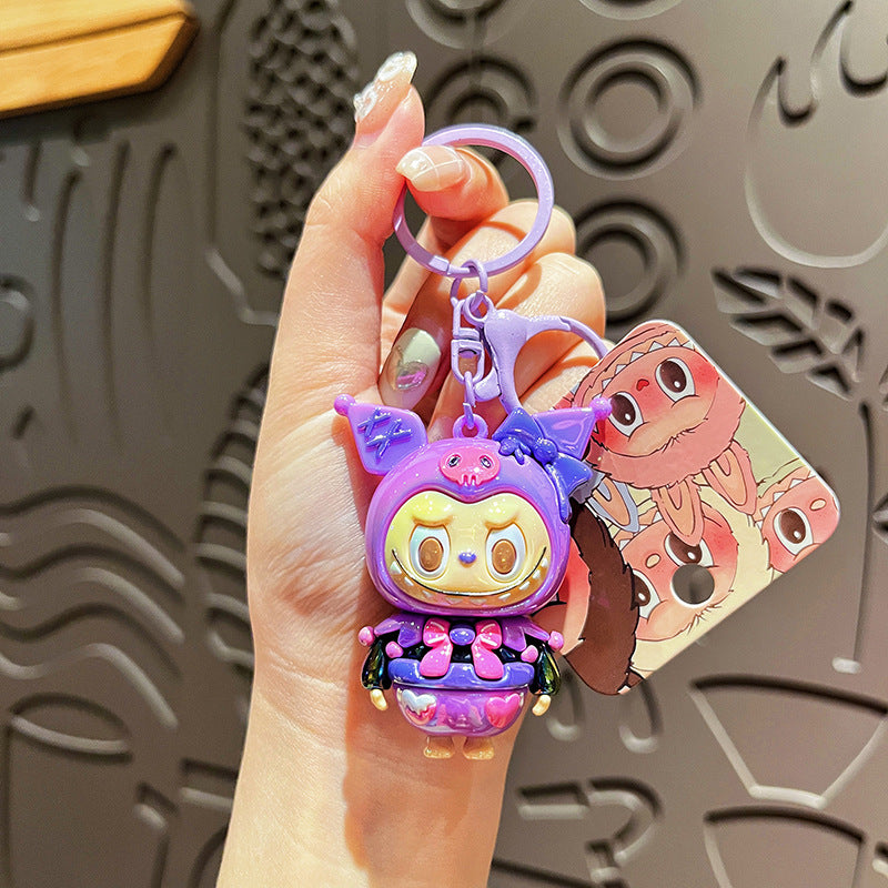 Wholesale Cartoon Cute PVC Soft Glue Keychains ACCVIP-KC-HangLi015