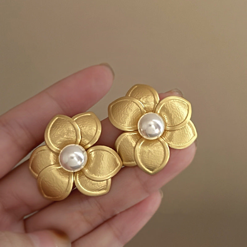 Wholesale Metal Style Pearl Butterfly Flower Tassel Earrings ACC-ES-Fengm001