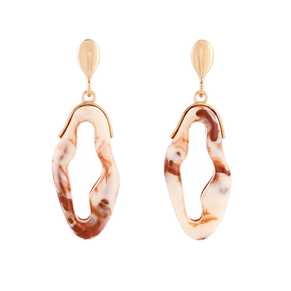 Wholesale Love &  Leaf Design Imitation Pearl Earrings Trendy Fashion Accessory for Party Wear
