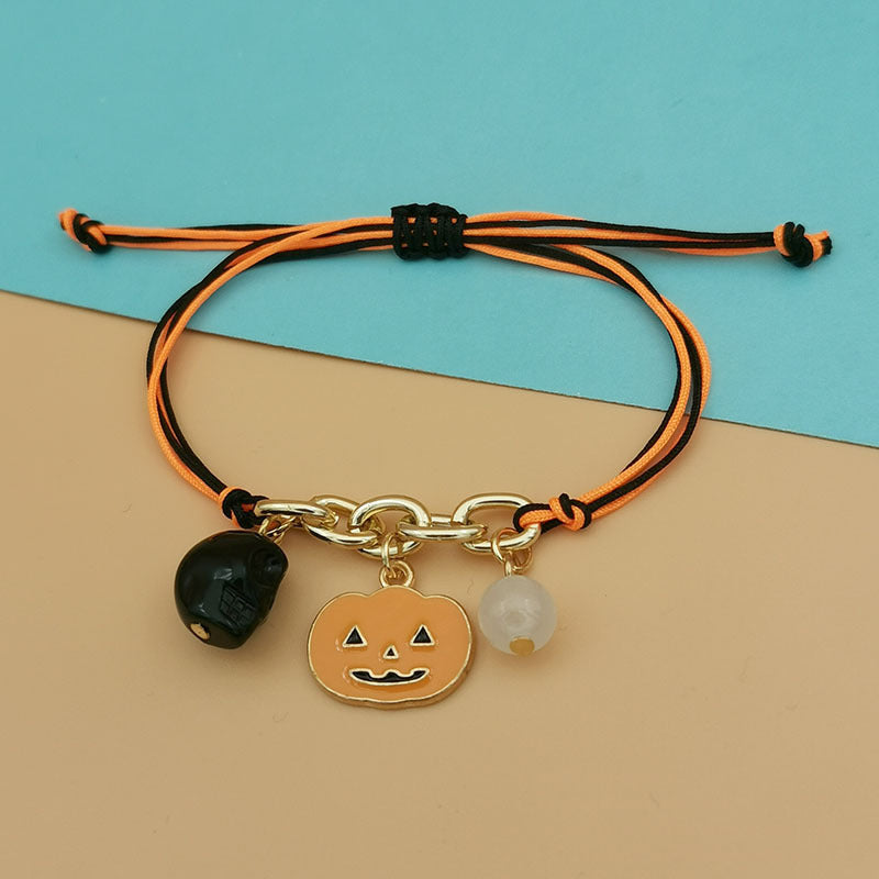 Wholesale Halloween Skull Ghost Cat Pumpkin Luminous Bracelet ACC-BT-Haol006