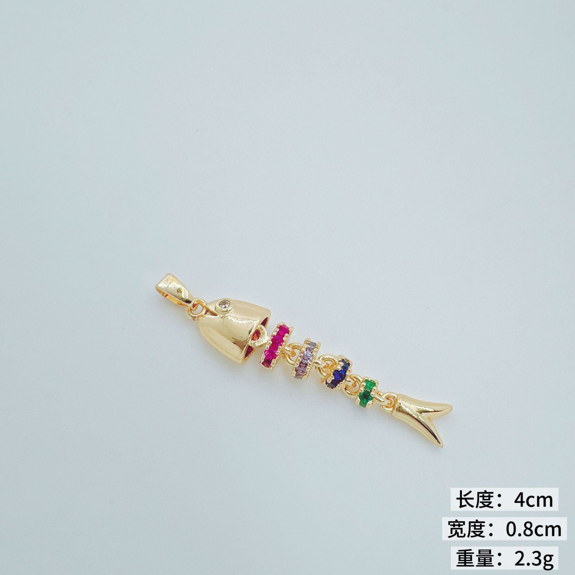 Wholesale Trendy Copper Fish Pendant Necklace Jewelry Accessory Gift