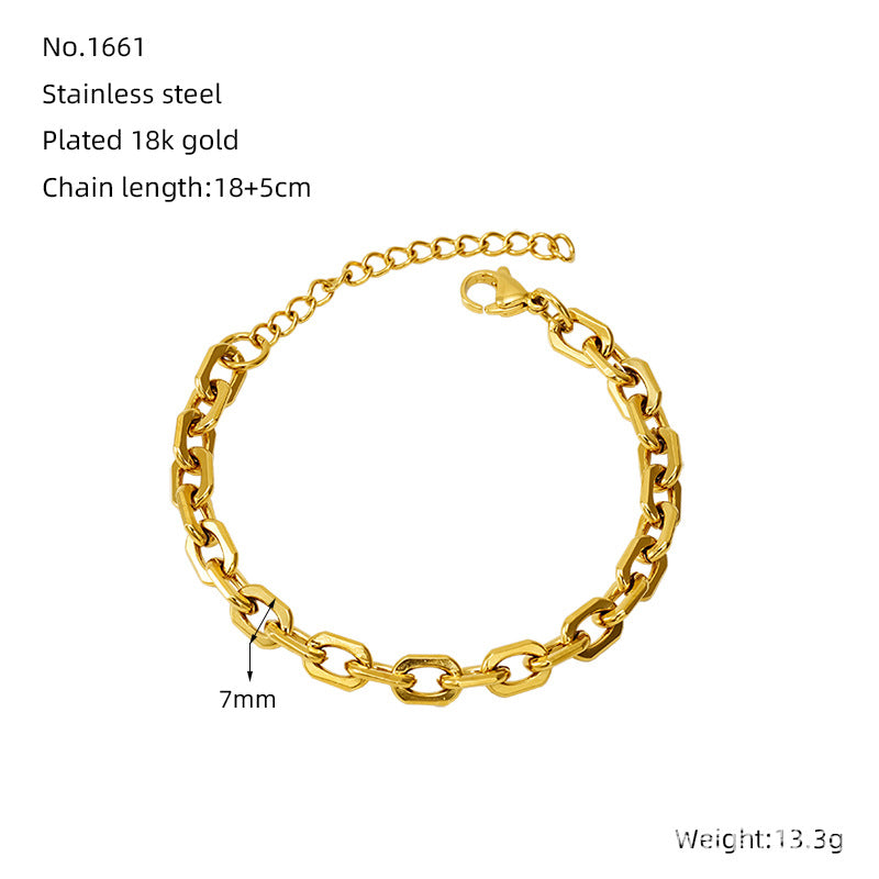 Wholesale Infinity Symbol Stainless Steel Bracelet - Fashion Accessory for Everyday Wear