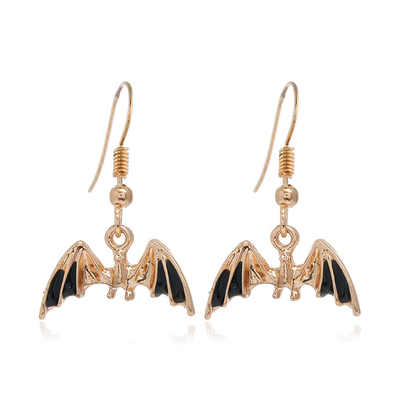 Wholesale  Theme Black Cat Pumpkin Dripping Oil Earrings - Fashion Jewelry Accessory for Party Gift Boutique