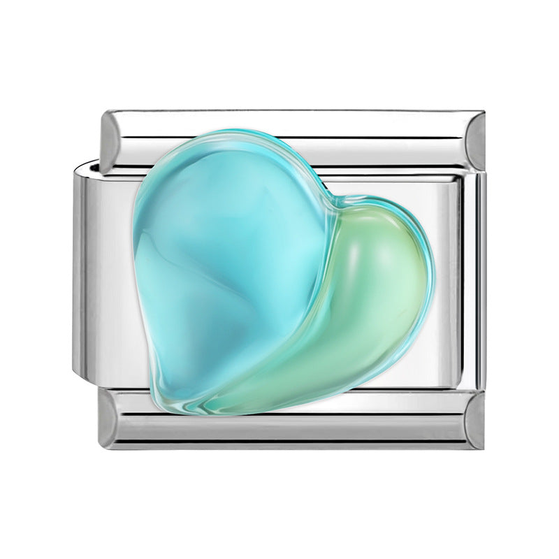 Wholesale Italian Charm Bracelet 9mm DIY Splicing Cute Creative Stainless Steel Composable Bracelet