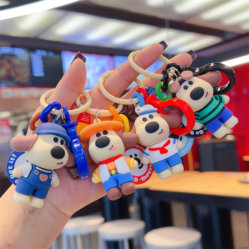 Wholesale Cute cartoon silicone keychain