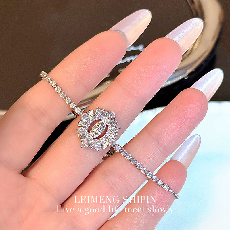 Wholesale  Butterfly Heart Zircon Bracelet