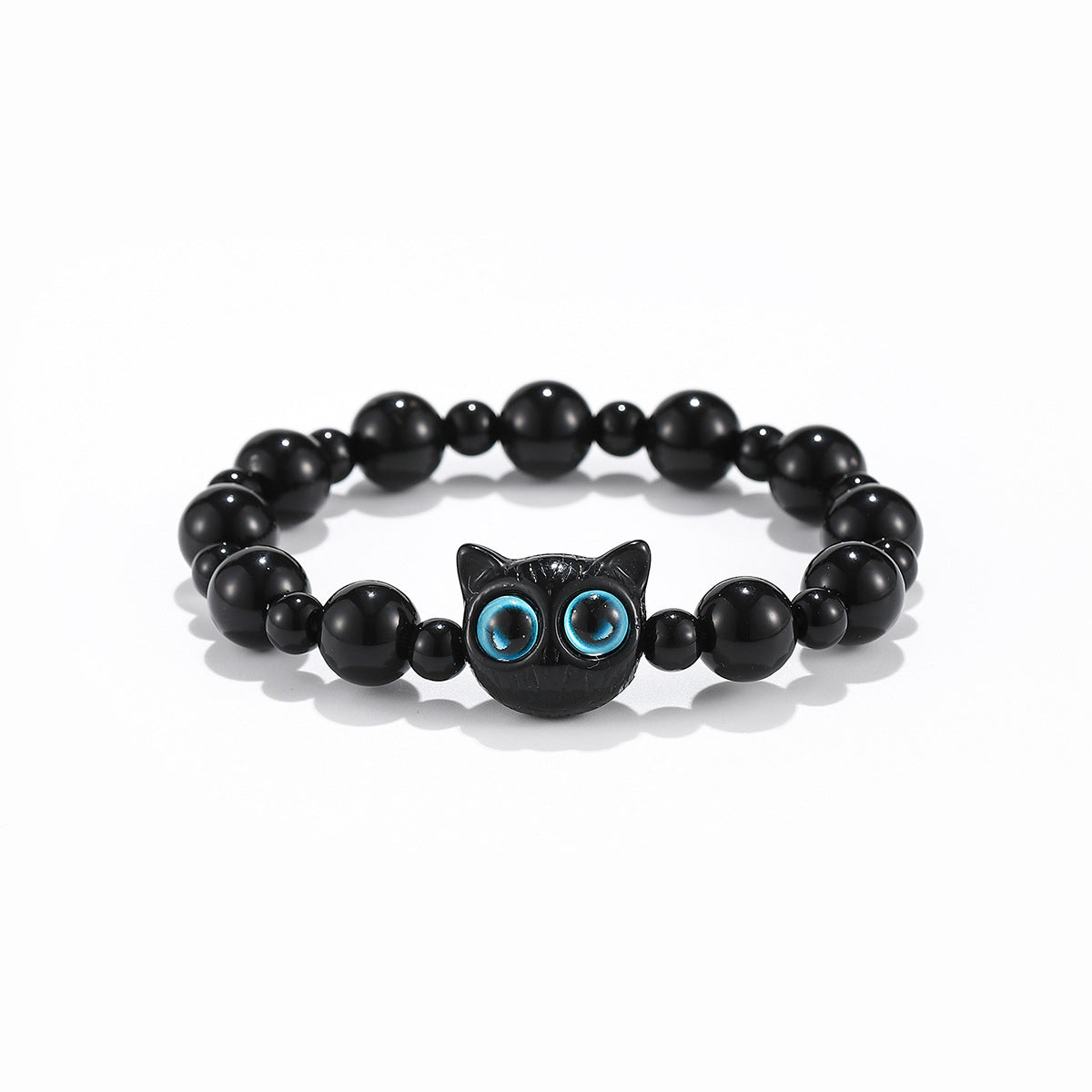 Wholesale Handmade Plastic Resin Cat Beaded Bracelet Sweet Cute Style Women S Chic Fashion Accessory