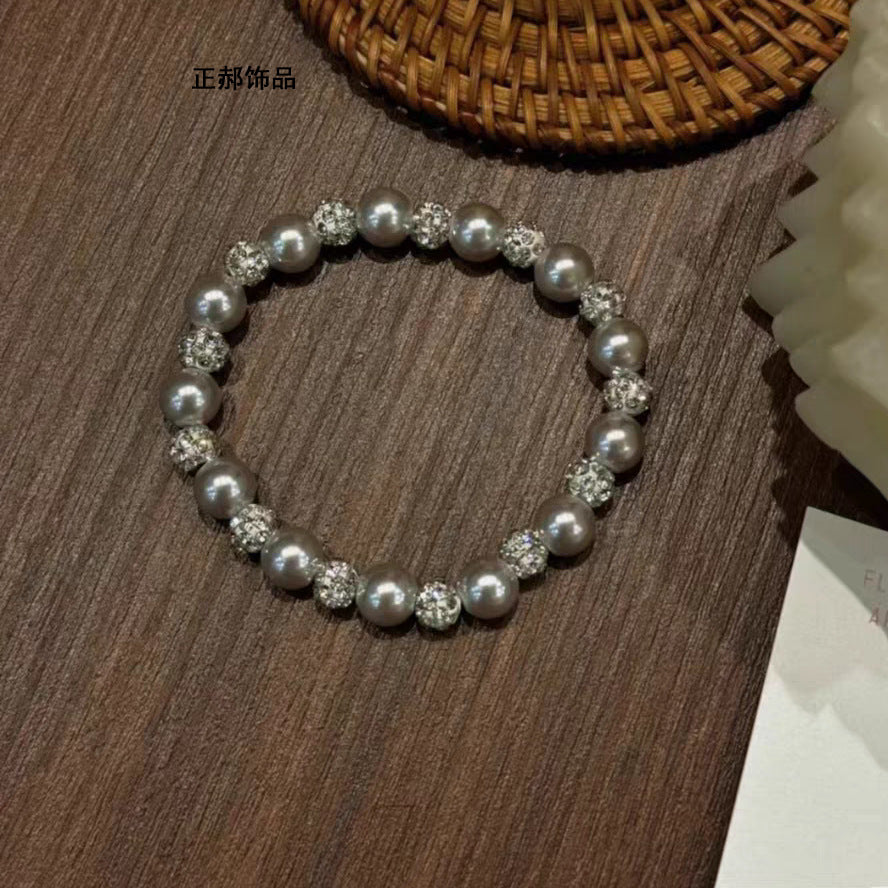 Wholesale Elegant Pearl Necklace For Women Copper Zircon Pendant Chic Collarbone Jewelry Boutique Resale Gift