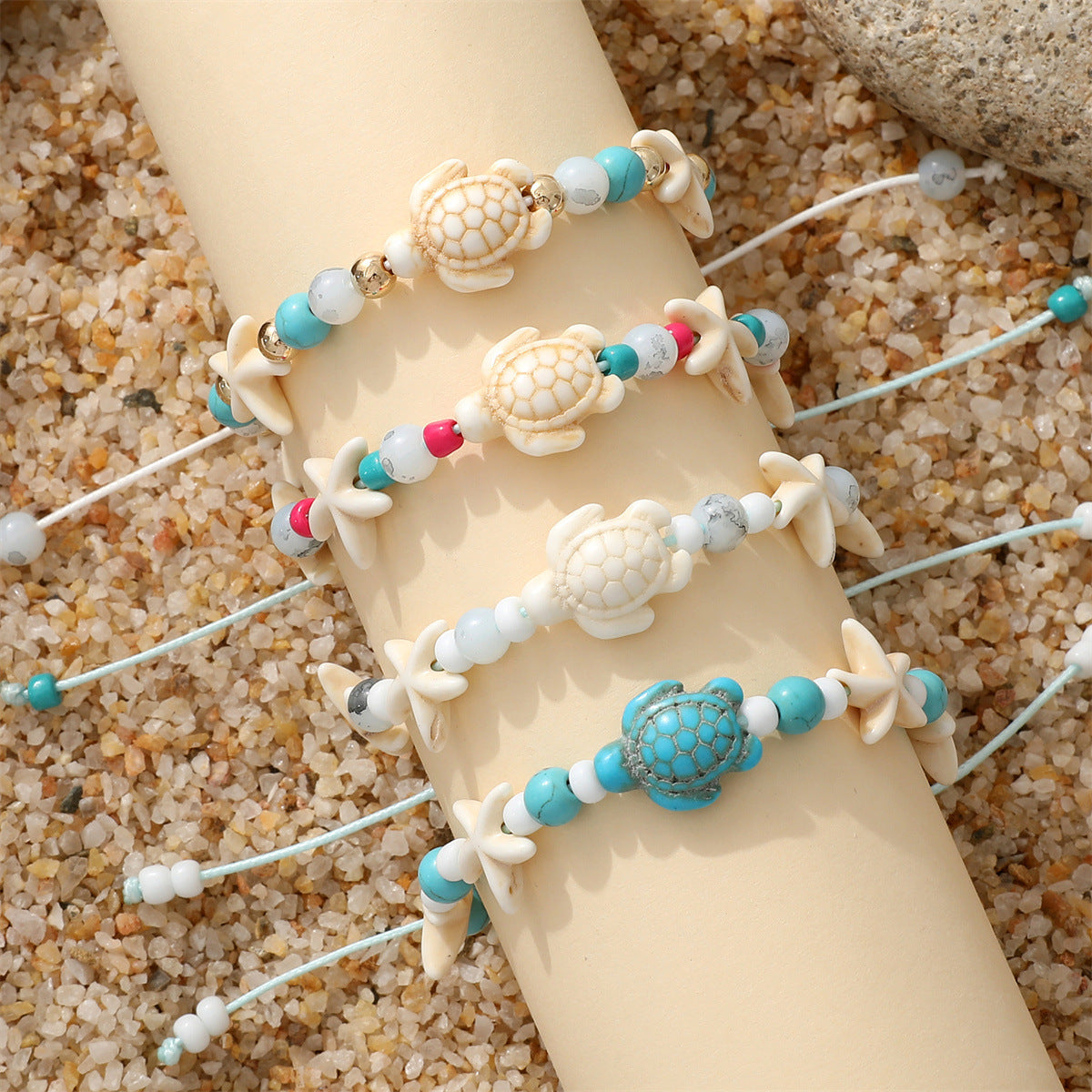 Wholesale Marine Wind Turtle Woven Bracelet