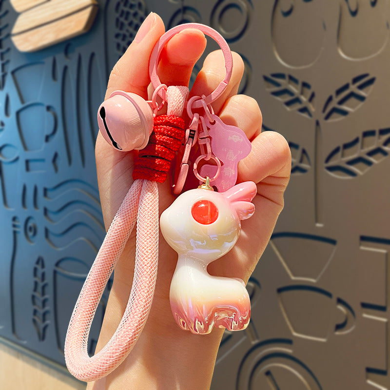 Wholesale Big Eyed Deer Keychains ACC-KC-HongLei003